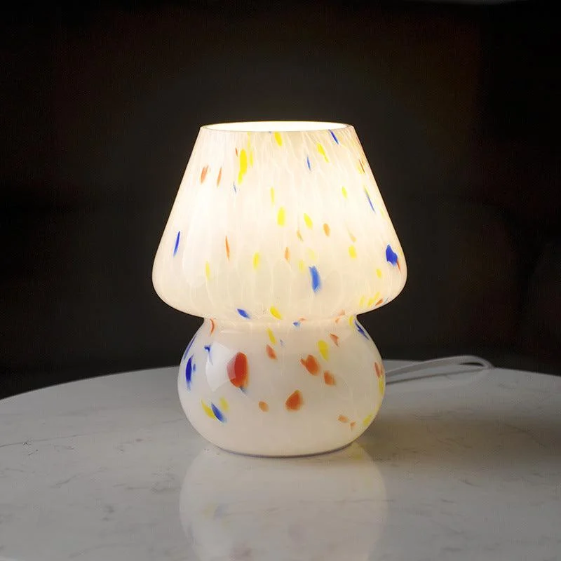 Enchanted Fungi Handcrafted Glass Mushroom Lamp -  - #tag1#