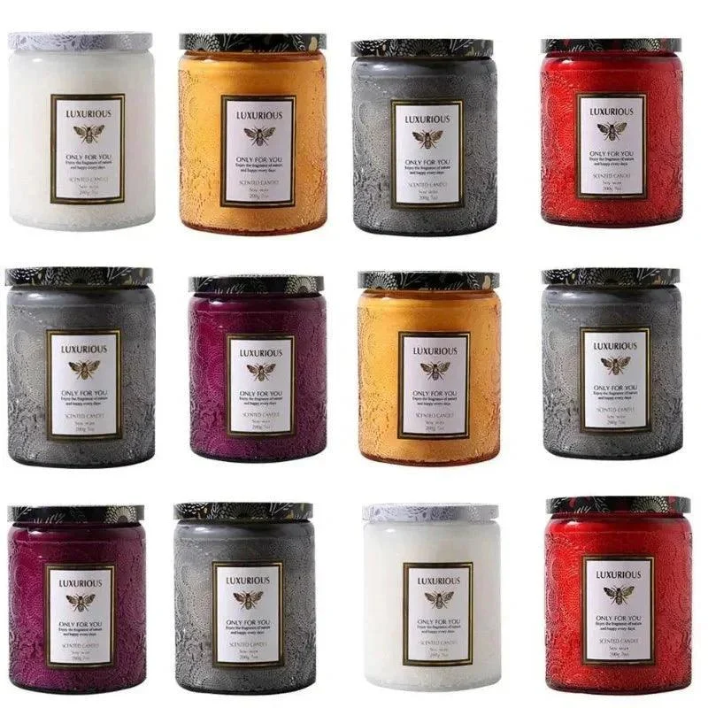 Essential Oil Fragrant Scented Candle Jar -  - #tag1#