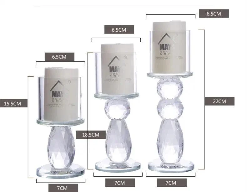 European Crystal Candleholder -