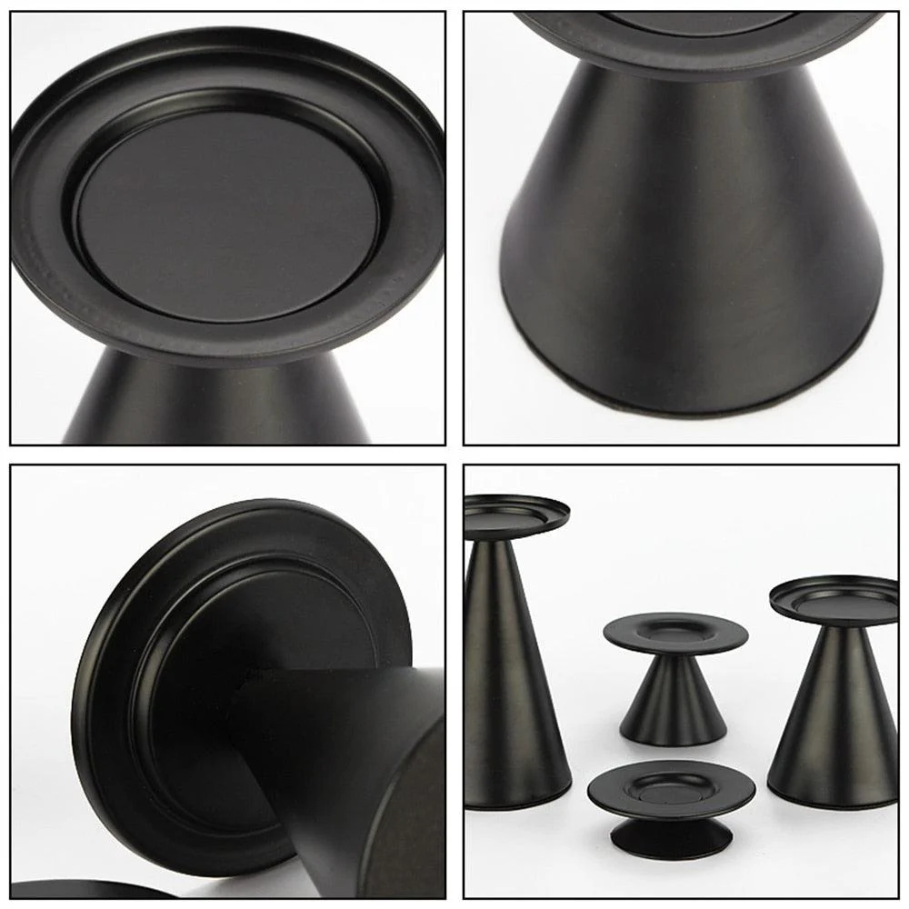 European_Style_Black_Matte_Metal_Candle_Stand_-_-4185496 European Style Black Matte Metal Candle Stand -