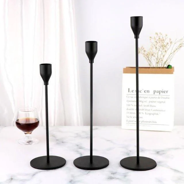 European Style Candle Holders (3Pk) -