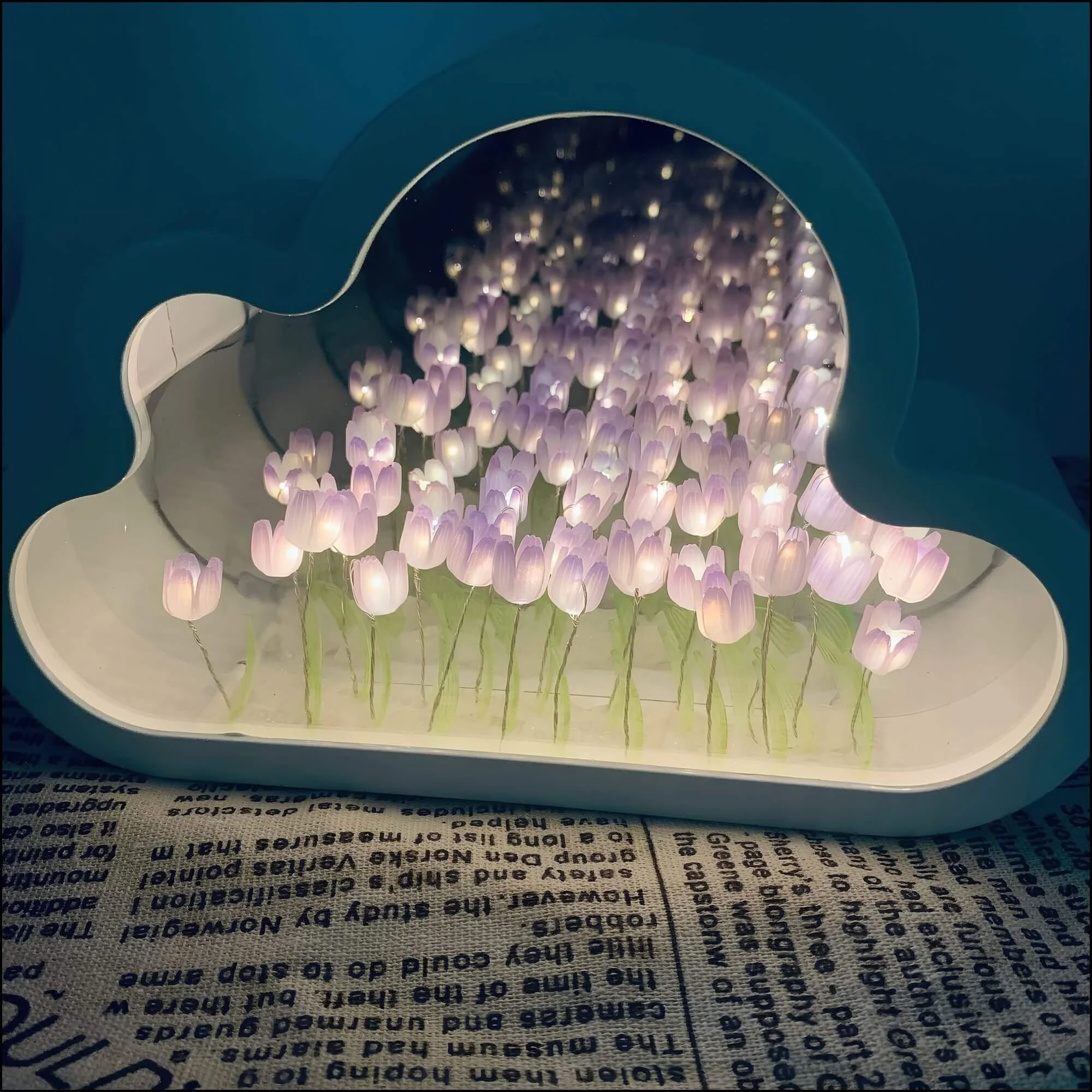 EwigerWolkenspiegelTulpen-LED-SpiegelmitUnendlichkeitseffekt2 Ewigerwolkenspiegeltulpen Led Spiegelmitunendlichkeitseffekt2