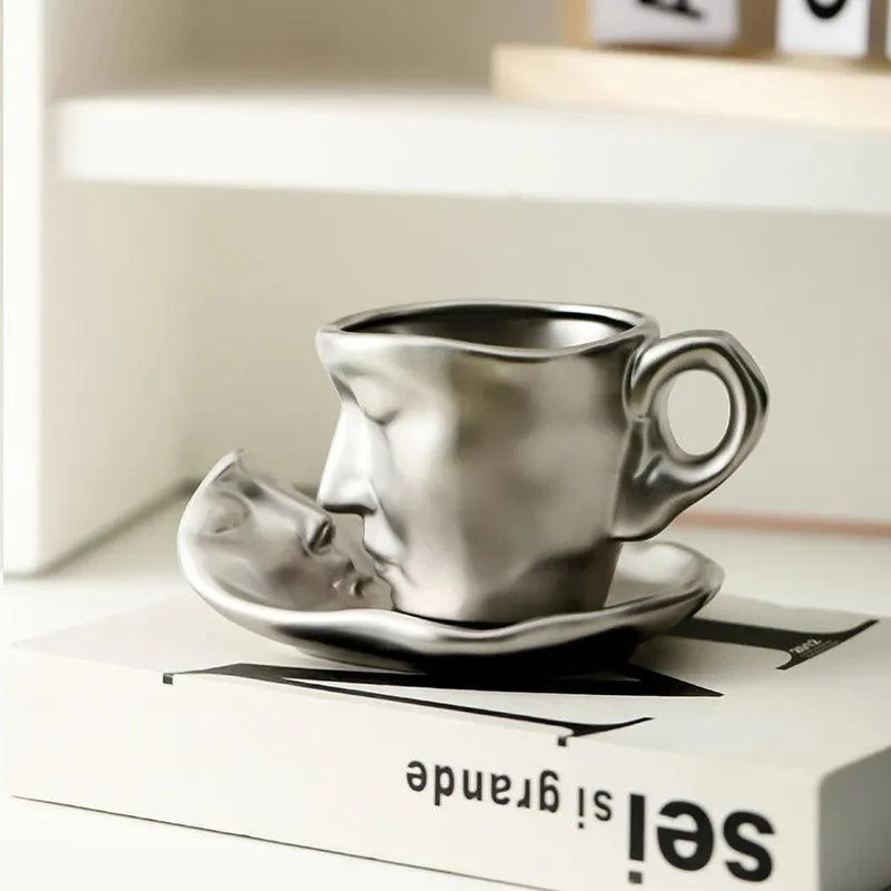 Face_Kiss_Mug_Ceramic_Cup_Dish_Set_Nordic_-_-4186724 Face Kiss Mug Ceramic Cup Dish Set Nordic -