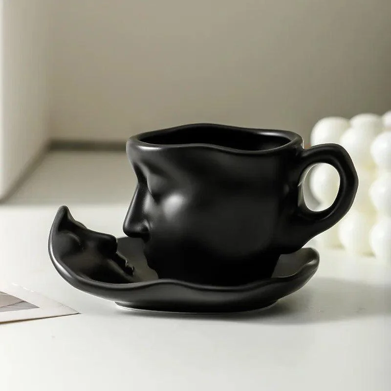 Face_Kiss_Mug_Ceramic_Cup_Dish_Set_Nordic_-_-4186751 Face Kiss Mug Ceramic Cup Dish Set Nordic -