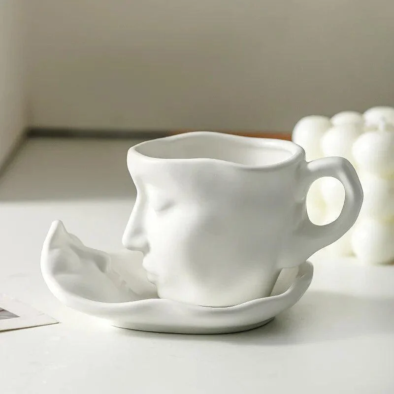 Face_Kiss_Mug_Ceramic_Cup_Dish_Set_Nordic_-_-4186755 Face Kiss Mug Ceramic Cup Dish Set Nordic -