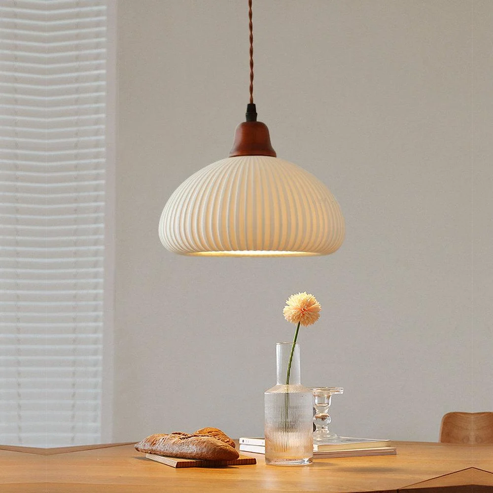 FarmhouseWhiteCeramicPendantLight-Homdiy Farmhousewhiteceramicpendantlight Homdiy
