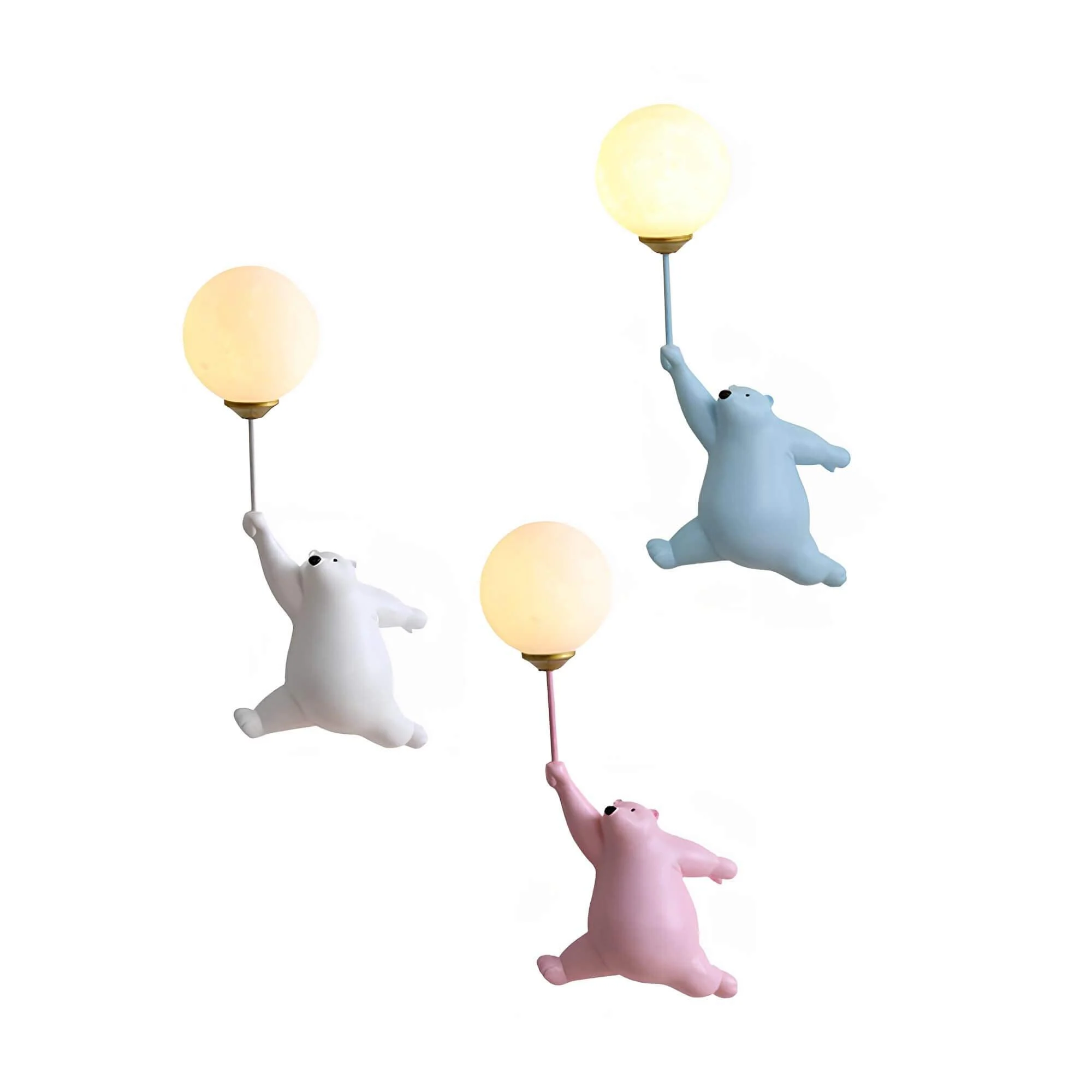 FatehDesignBarenLEDWandlampe-HarzAcrylKinderzimmer2xlumina Fatehdesignbarenledwandlampe Harzacrylkinderzimmer2xlumina
