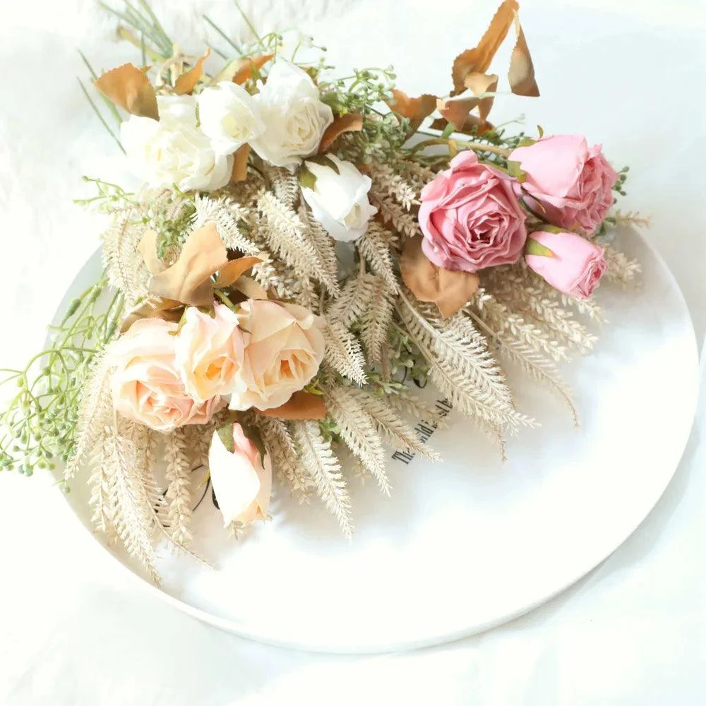 Faux Dried Rose Bundle -
