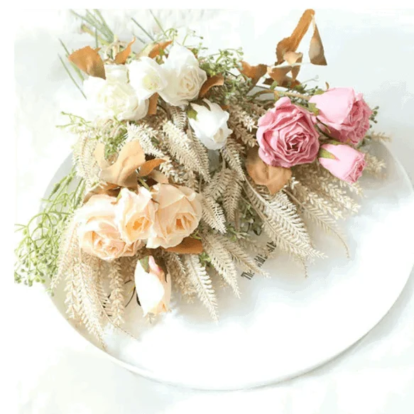 Faux Dried Rose Bundle -