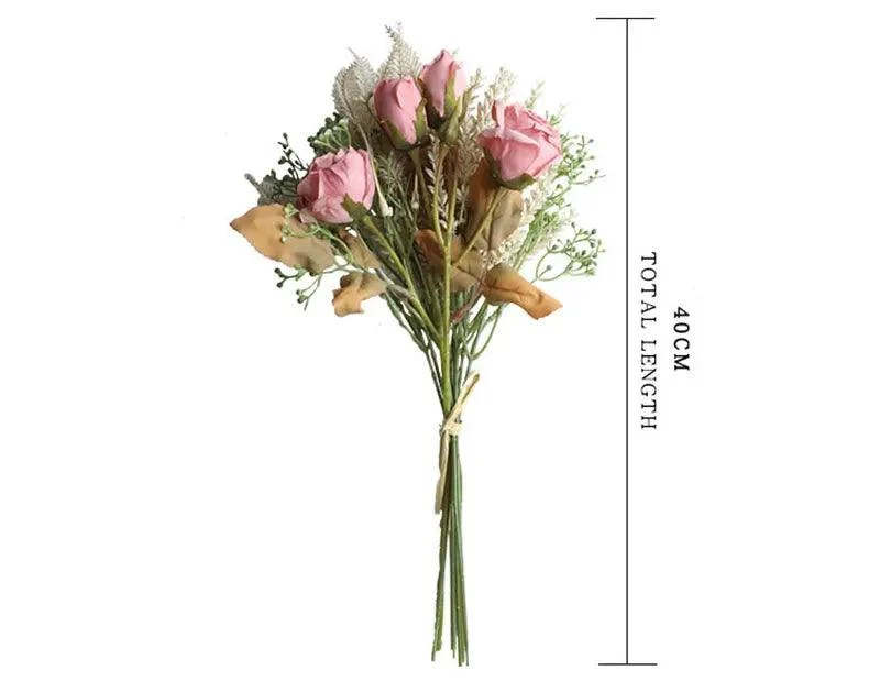 Faux Dried Rose Bundle -