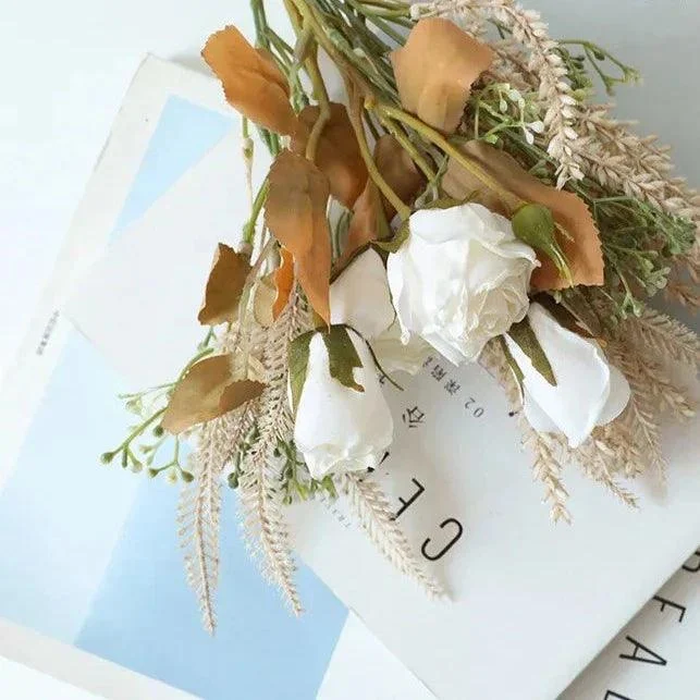 Faux Dried Rose Bundle -