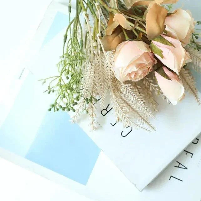 Faux Dried Rose Bundle -