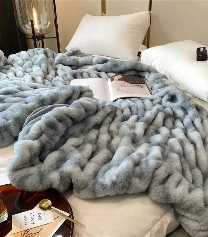 Faux_Fur_Throw_Blanket_Decorative_Large_Blue_-_-_tag1_-4207361 Faux Fur Throw Blanket Decorative Large Blue - - #tag1#
