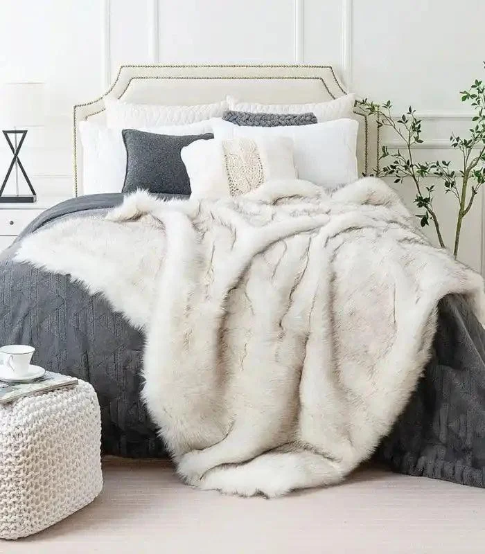 Faux_Fur_Throw_Blanket_Large_White_2.5-3_kg_-_-_tag1_-4207498 Faux Fur Throw Blanket Large White 2.5-3 kg - - #tag1#