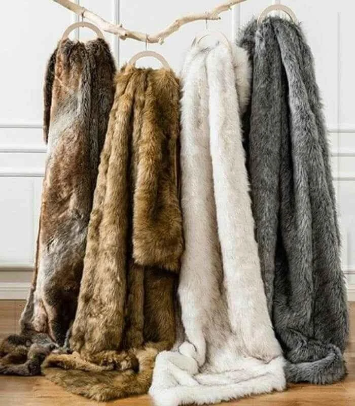 Faux_Fur_Throw_Blanket_Soft_Thick_Ochre_Brown_-_-_tag1_-4207708 Faux Fur Throw Blanket Soft Thick Ochre Brown - - #tag1#