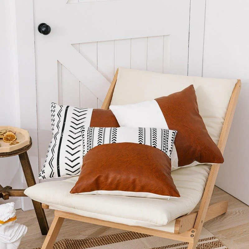 Faux_Leather_Chevron_Cushions_-_-4187709 Faux Leather Chevron Cushions -