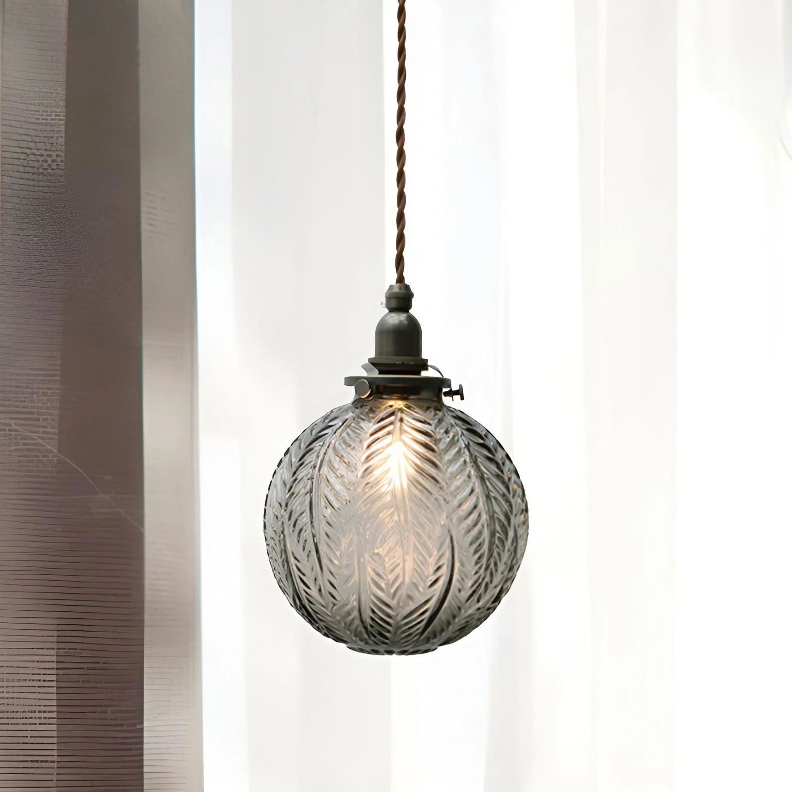 Feather_Glow_-_Smoke_Grey_Sphere_Pendant_Light_made_of_Clear_Glass_-_-_tag1_-4207893 Feather Glow - Smoke Grey Sphere Pendant Light made of Clear Glass - - #tag1#