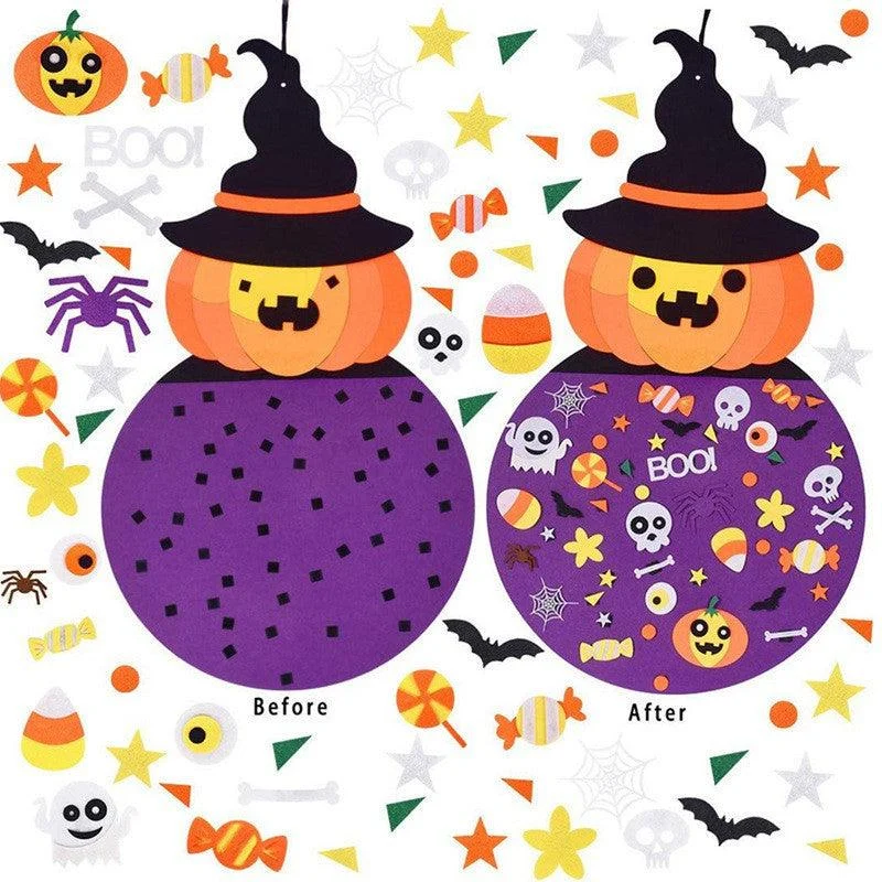 Felt Halloween Pumpkin Pendant -  - #tag1#