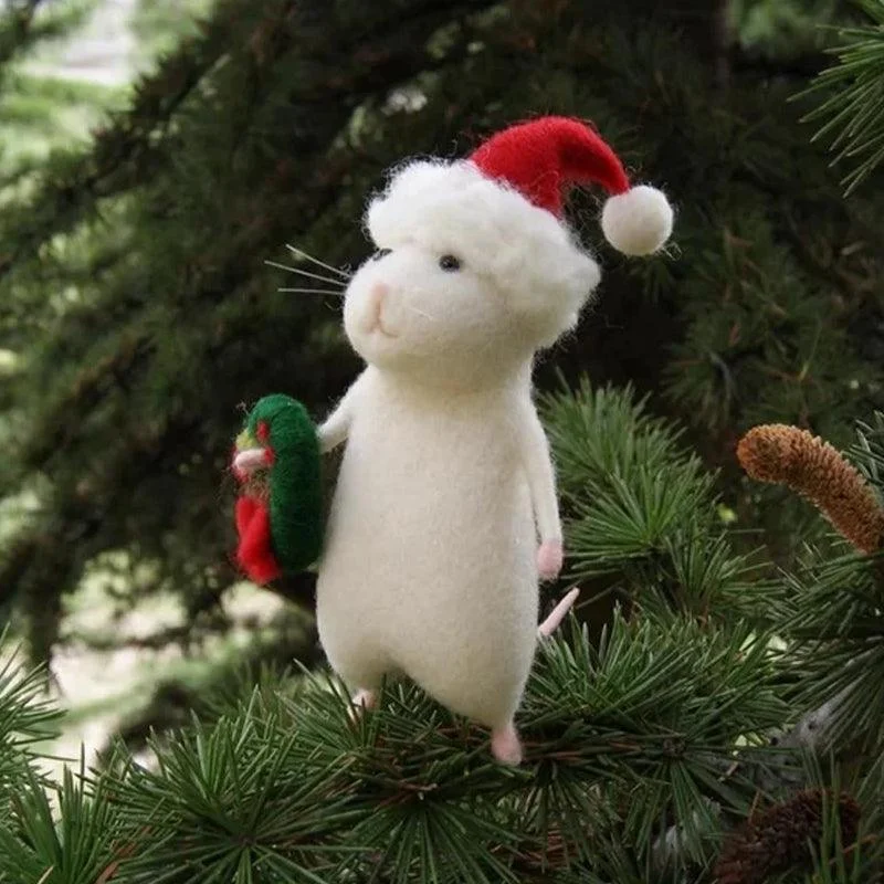 Felt_Mouse_and_Pumpkin_Ornament_-_-_tag1_-4220982 Felt Mouse and Pumpkin Ornament - - #tag1#