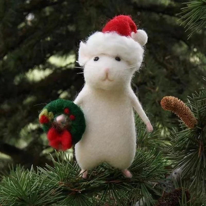 Felt_Mouse_and_Pumpkin_Ornament_-_-_tag1_-4221004 Felt Mouse and Pumpkin Ornament - - #tag1#
