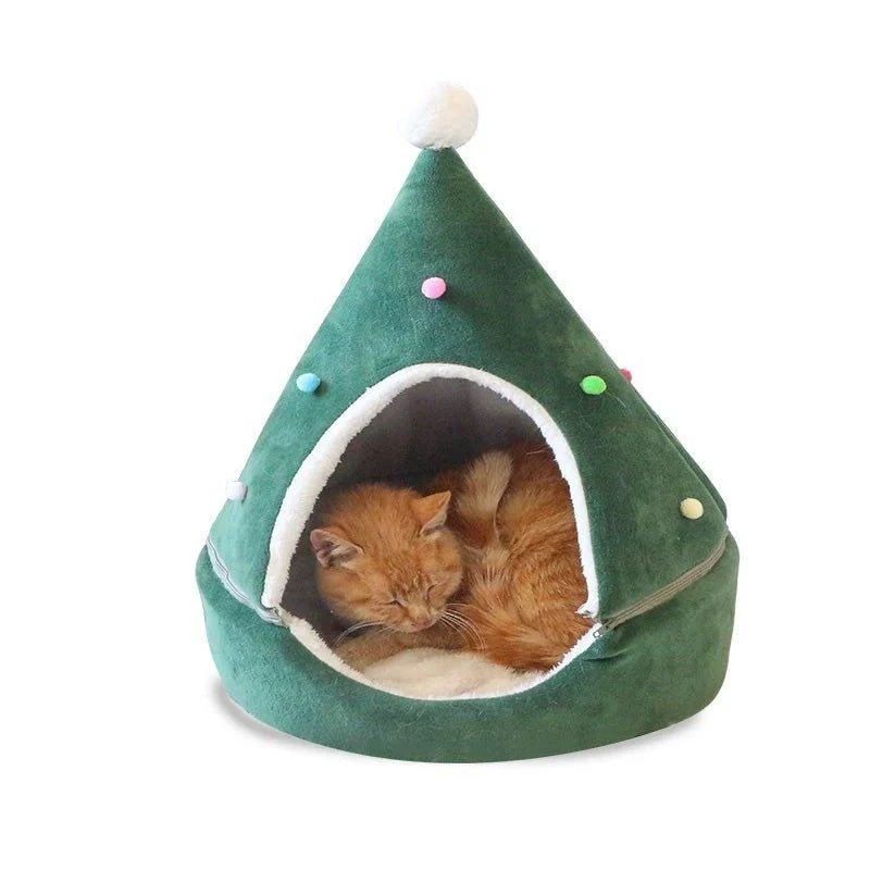 Festive_Fir_Cozy_Pet_Bed_-_-_tag1_-4208615 Festive Fir Cozy Pet Bed - - #tag1#