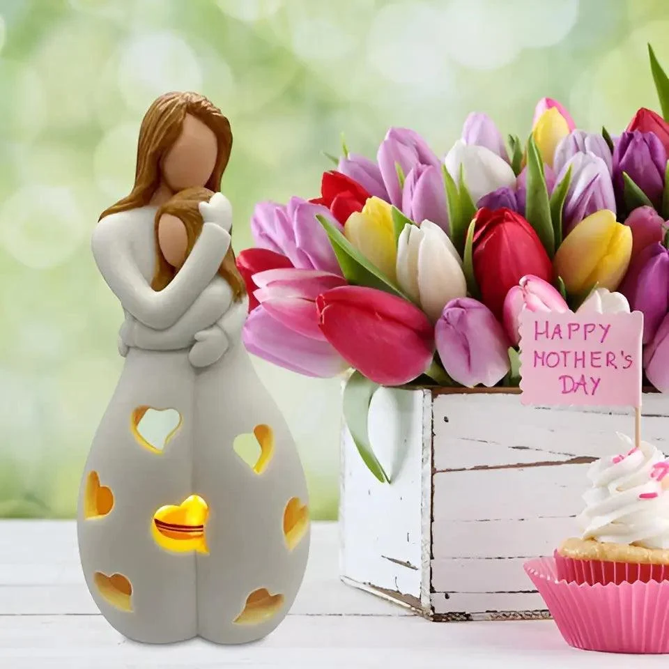 Figurative_Candle_Holder_-_Embrace_-_Mother_Daughter_-_Flickering_Light_-_-_tag1_-4221232 Figurative Candle Holder - Embrace - Mother Daughter - Flickering Light - - #tag1#