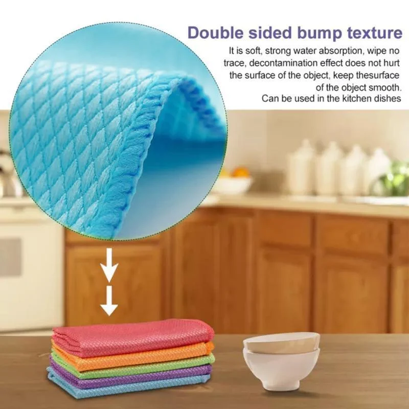 Fish Scale Microfiber Polishing Cleaning Cloth -  - #tag1#