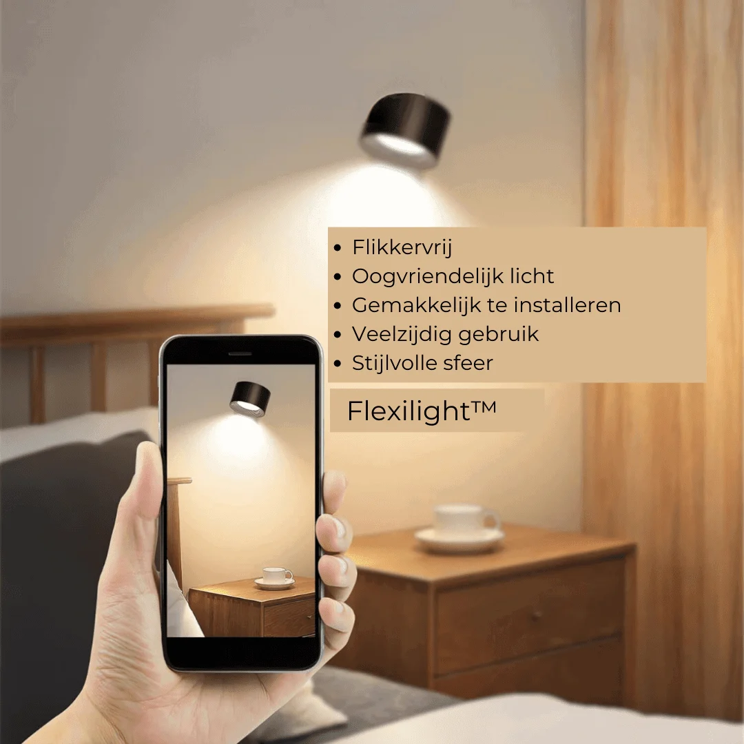 FlexiLamp - Wireless rechargeable 360° wall lamp -  - #tag1#