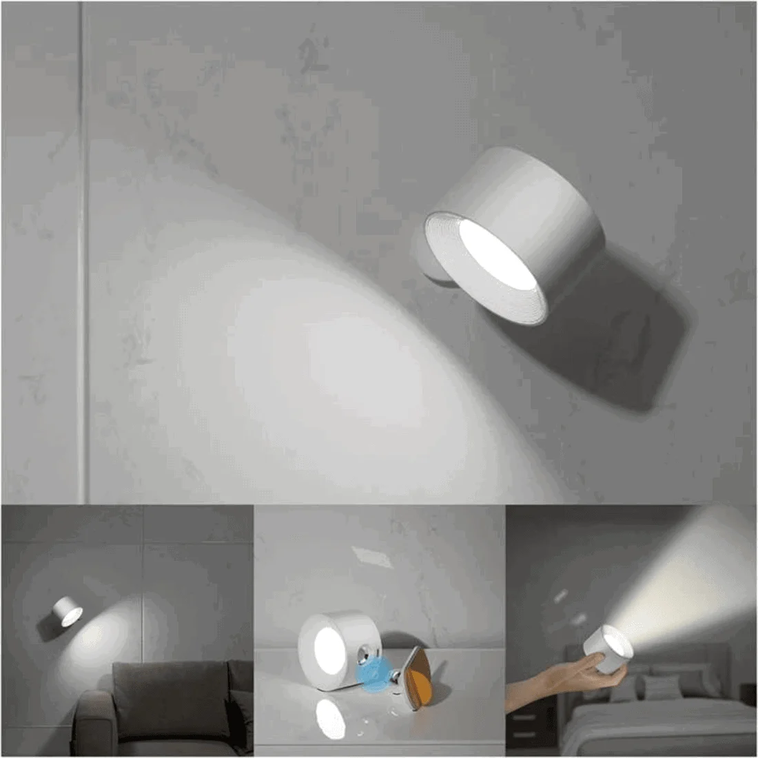 FlexiLamp - Wireless rechargeable 360° wall lamp -  - #tag1#