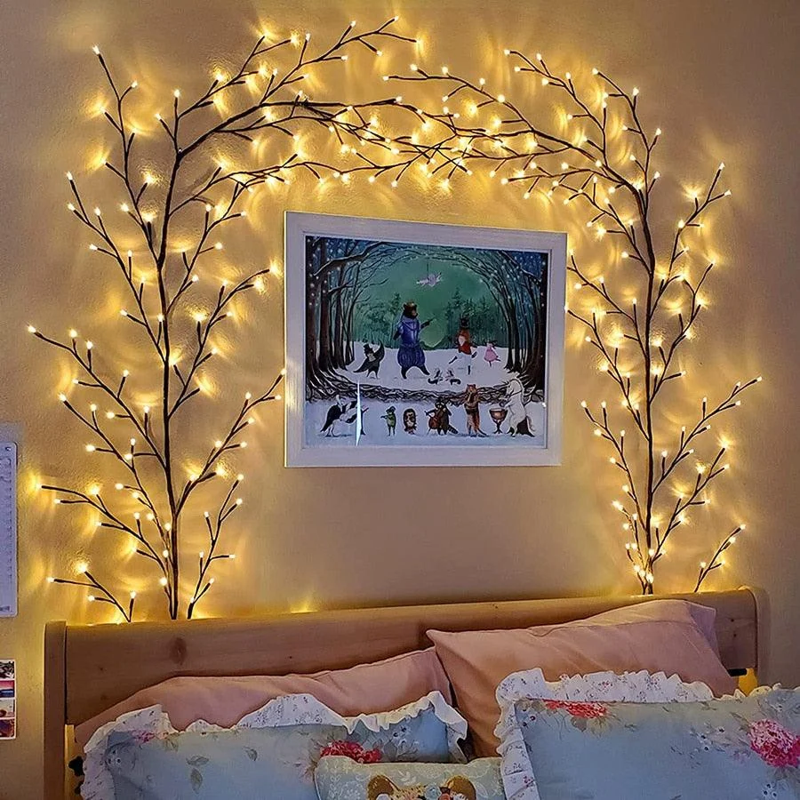 Flexible DIY Willow Vine Branch Light -