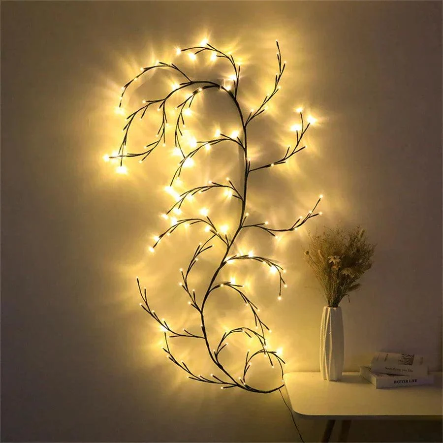 Flexible DIY Willow Vine Branch Light -