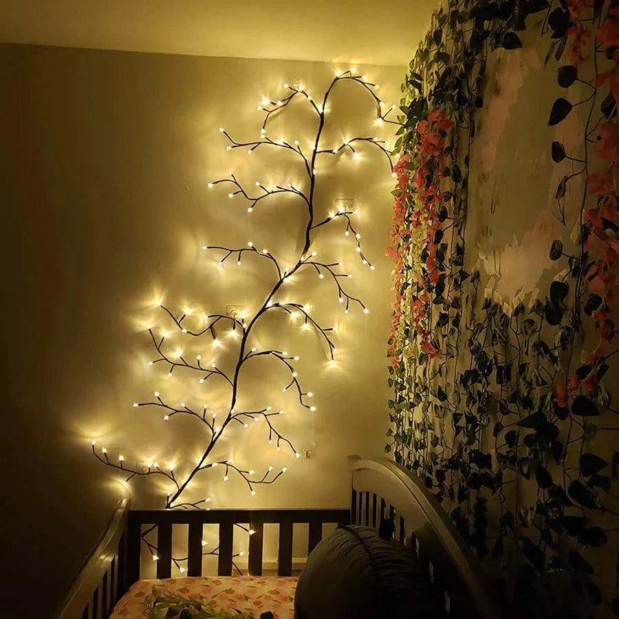 Flexible DIY Willow Vine Branch Light -