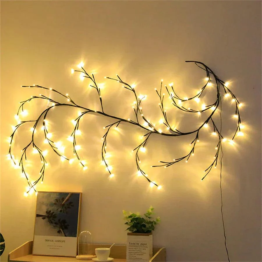 Flexible DIY Willow Vine Branch Light -
