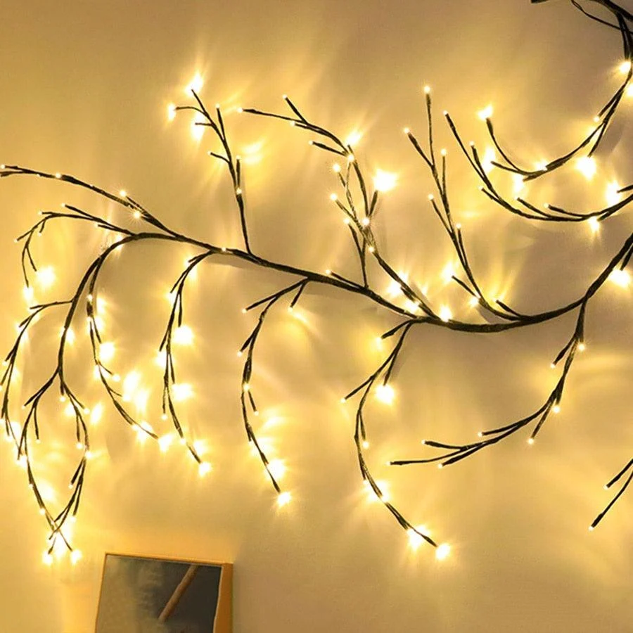 Flexible DIY Willow Vine Branch Light -