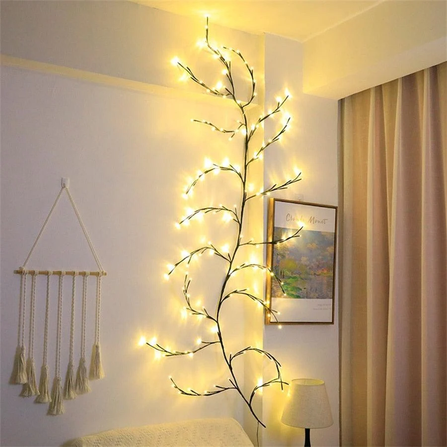 Flexible DIY Willow Vine Branch Light -