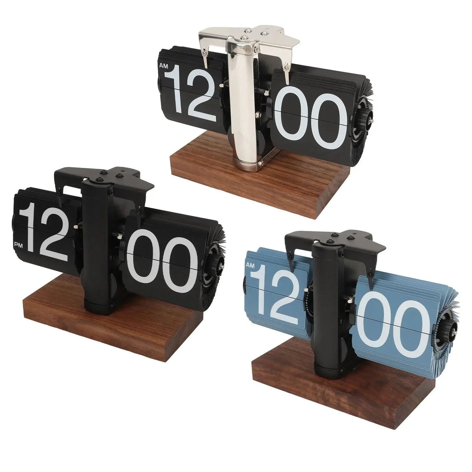 Flip_down_clock_Walnut_wood_Vintage_clock_Retro_Mechanical_-_-_tag1_-4222774 Flip down clock | Walnut wood | Vintage clock | Retro | Mechanical - - #tag1#