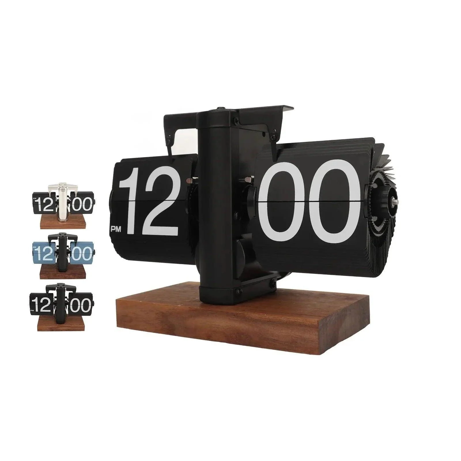 Flip_down_clock_Walnut_wood_Vintage_clock_Retro_Mechanical_-_-_tag1_-4222779 Flip down clock | Walnut wood | Vintage clock | Retro | Mechanical - - #tag1#