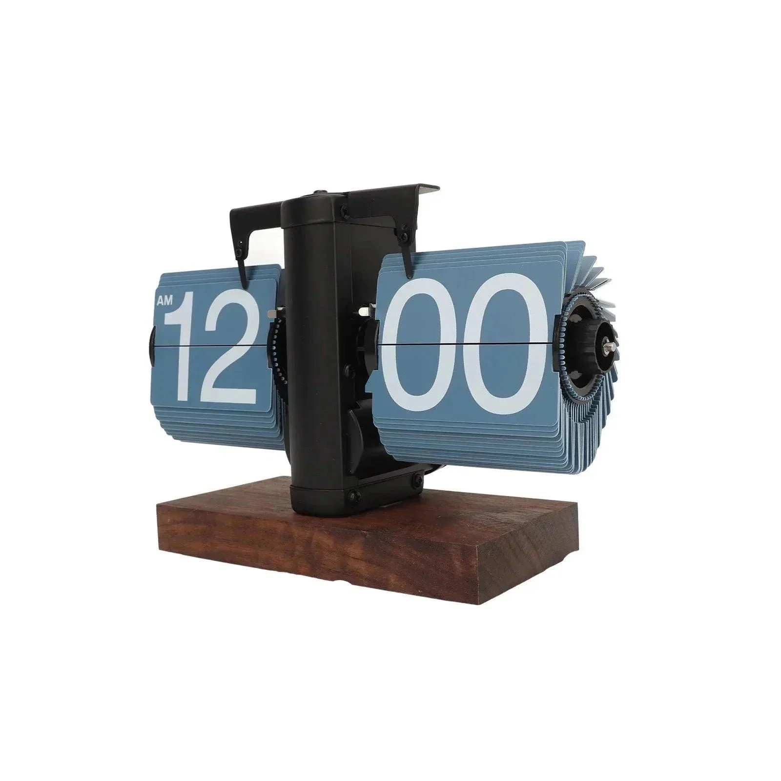 Flip_down_clock_Walnut_wood_Vintage_clock_Retro_Mechanical_-_-_tag1_-4222790 Flip down clock | Walnut wood | Vintage clock | Retro | Mechanical - - #tag1#