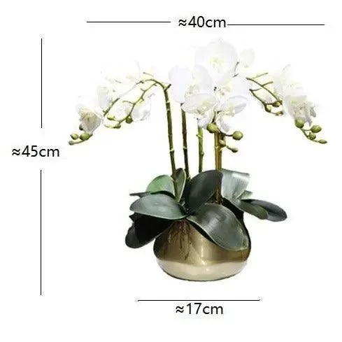 Flora_Faux_Orchid_with_Vase_-_-4189532 Flora Faux Orchid with Vase -