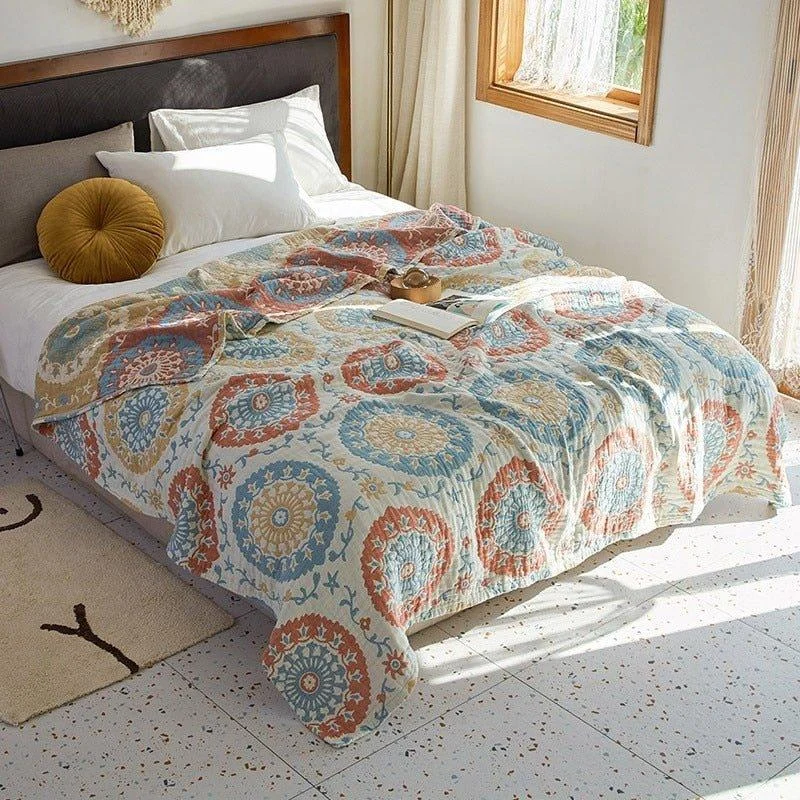 Floral_Muslin_Bed_Cover_-_-_tag1_-4223288 Floral Muslin Bed Cover - - #tag1#