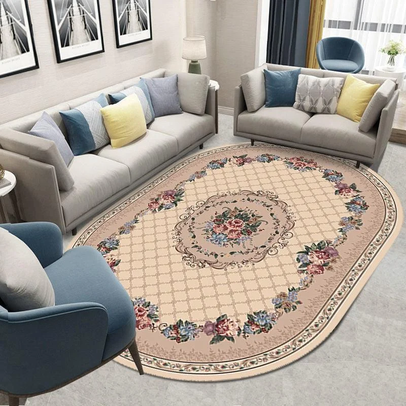 Flower_European_Oval_Rug_Living_Room_Washable_Carpet_for_Bedroom_-_-4190010 Flower European Oval Rug Living Room Washable Carpet for Bedroom -