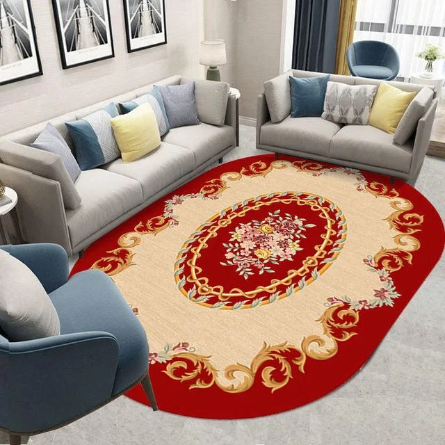 Flower_European_Oval_Rug_Living_Room_Washable_Carpet_for_Bedroom_-_-4190047 Flower European Oval Rug Living Room Washable Carpet for Bedroom -