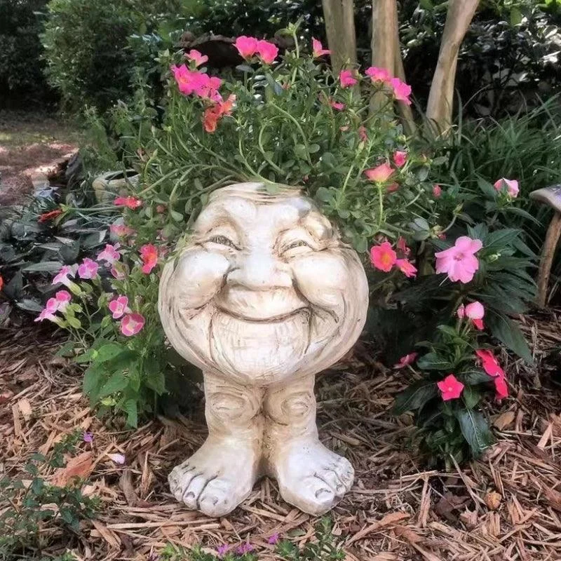 Flower_Pot_-_Muggle_-_Funny_Face_-_Resin_Succulent_Plant_Planter_-_-_tag1_-4224205 Flower Pot - Muggle - Funny Face - Resin Succulent Plant Planter - - #tag1#
