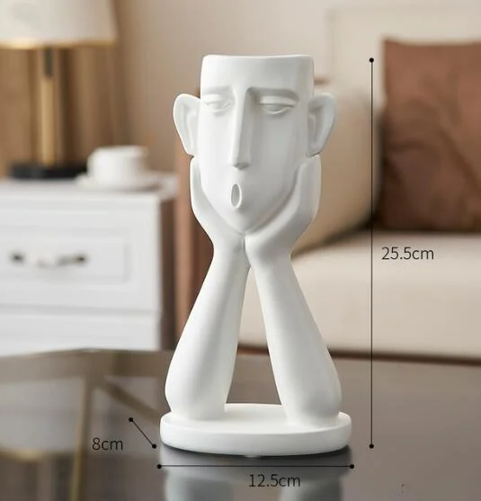 Flower_Pot_with_Abstract_Figure_Decoration_-_-4190208 Flower Pot with Abstract Figure Decoration -
