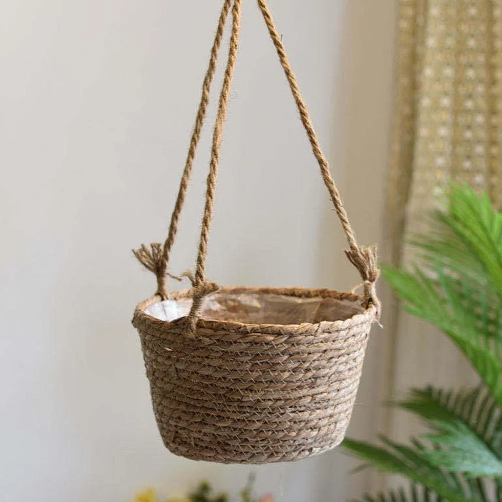 Flowerpot Rattan Hanging Plastic Basket Nursery Flower Pot Hanging Garden Plant Storage Pots Home Decor Bonsai 8c8484e4 6d85 4189 83b8 116fecc927e6