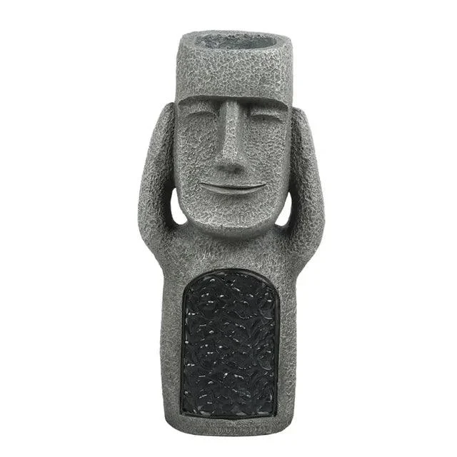 Flowerpot_Statue_-_Easter_Island_-_With_LED_Light_-_Outdoor_Decoration_-_-_tag1_-4225120 Flowerpot Statue - Easter Island - With LED Light - Outdoor Decoration - - #tag1#