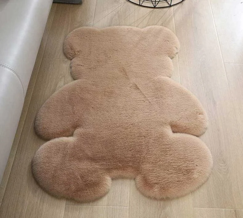 Fluffy Bear Rug Mat -