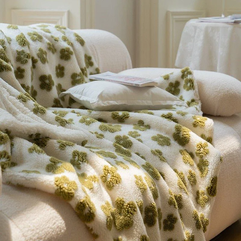 Fluffy_Floral_Plush_Thickened_Blanket_-_-_tag1_-4225398 Fluffy Floral Plush Thickened Blanket - - #tag1#