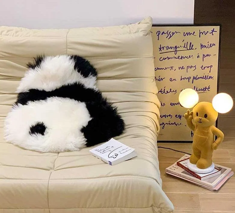 Fluffy_Panda_Rug_Mat_-_-4190380 Fluffy Panda Rug Mat -