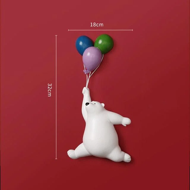 FlyingBalloonPolarBear-Homeko13 Flying Balloon Polar Bear - Homeko